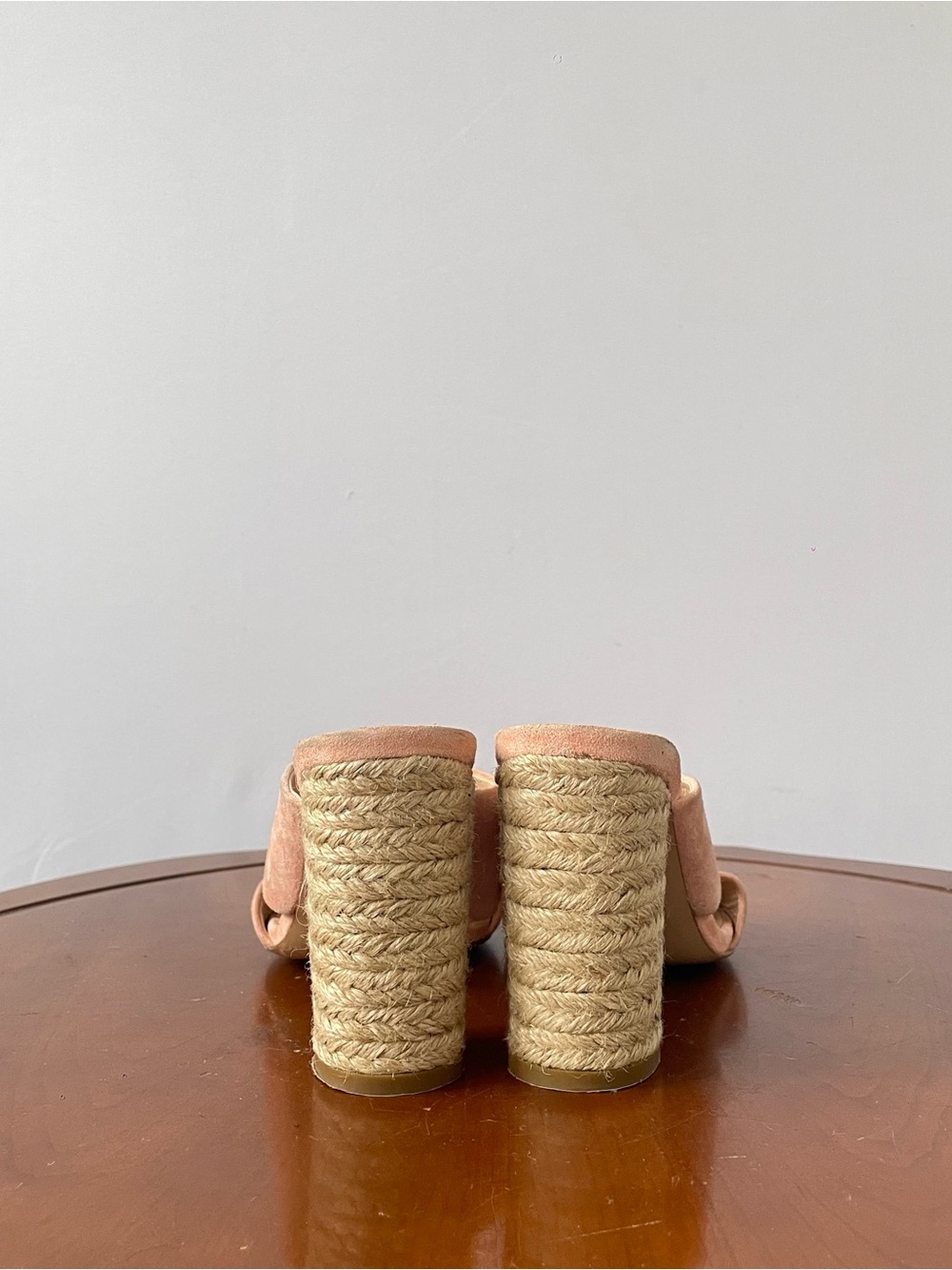 Club Monaco Pink Suede Espadrille Slides | US 7 - Picture 4 of 7